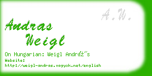 andras weigl business card